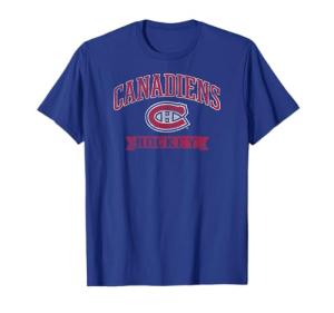Montreal Canadiens Vintage Hockey Blue Officially Licensed T-Shirt
