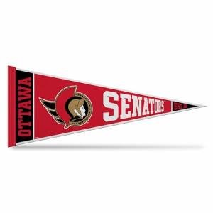 Rico Industries NHL Hockey Ottawa Senators Rally 12" x 30" Felt Wall Décor Pennant - Great for Home/Bed Room/Man Cave Décor