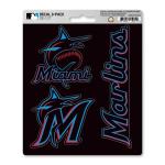 FANMATS 39325 Miami Marlins Decal 3-pk
