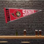 Rico Industries NHL Hockey Ottawa Senators Rally 12" x 30" Felt Wall Décor Pennant - Great for Home/Bed Room/Man Cave Décor
