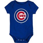 Genuine Stuff MLB Newborn & Infants 0-24 Months Primary Logo Onesie Bodysuit Romper (Chicago Cubs, 3/6 Months)
