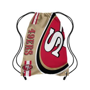 FOCO San Francisco 49ers NFL Alternate Color Big Logo Drawstring Backpack - Gold