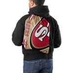 FOCO San Francisco 49ers NFL Alternate Color Big Logo Drawstring Backpack - Gold