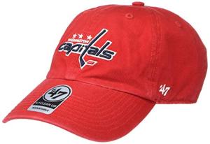 NHL Washington Capitals Clean Up Adjustable Hat, One Size, Red