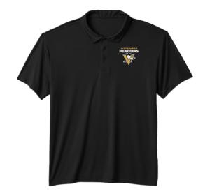 Pittsburgh Penguins Power Play Black NHL Officially Licensed Performance Polo Shirt