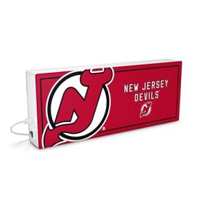 SOAR NHL LED Ambience Light Box: Elevate Your Space with Officially Licensed Wall Décor, New Jersey Devils