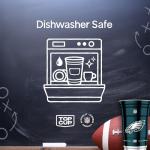 Top Cup NFL Philadelphia Eagles 20 oz Reusable Aluminum Cups 20 Count | Officially Licensed, Durable, Reusable & Recyclable, Made in USA