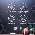 Top Cup NFL Philadelphia Eagles 20 oz Reusable Aluminum Cups 20 Count | Officially Licensed, Durable, Reusable & Recyclable, Made in USA