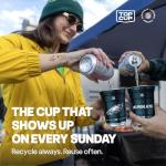 Top Cup NFL Philadelphia Eagles 20 oz Reusable Aluminum Cups 20 Count | Officially Licensed, Durable, Reusable & Recyclable, Made in USA