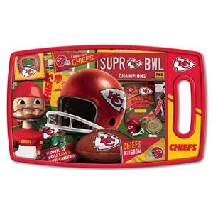 YouTheFan NFL Kansas City Chiefs Retro Series Cutting Board
