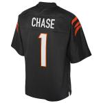NFL PRO LINE Men's Ja'Marr Chase Black Cincinnati Bengals Replica Jersey