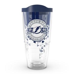 Tervis Classic Tritan 24oz Classic Tumbler with Travel Lid | NHL® Tampa Bay Lightning® - Shatter | Made in America, BPA/PFAS Free, Keeps Drinks Hot or Cold