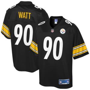 NFL PRO LINE Men's T.J. Watt Black Pittsburgh Steelers Team Jersey