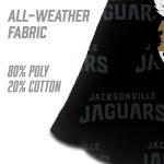 YouTheFan Officially-Licensed NFL Jacksonville Jaguars Set of 4 Cornhole Bags - All Weather Regulation 6” x 6” Size - 16oz Weight - Designed in USA