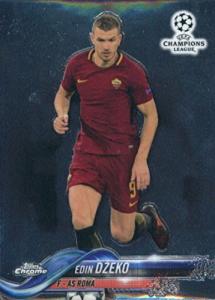 2017-18 Topps Chrome UCL UEFA Champions League #86 Edin Dzeko AS Roma Soccer Futbol Card