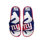 FOCO New York Giants NFL Mens Gel Slides - Colorblock Big Logo, XL(13-14)