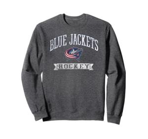 Columbus Blue Jackets Vintage Hockey Dark Heather Licensed Sweatshirt