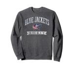 Columbus Blue Jackets Vintage Hockey Dark Heather Licensed Sweatshirt