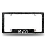 Rico Industries NHL Edmonton Oilers Black 12" x 6" Chrome All Over Automotive License Plate Frame for Car/Truck/SUV