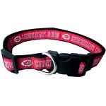 MLB Cincinnati Reds Licensed PET COLLAR- Heavy-Duty, Strong, and Durable Dog Collar. Available in 29 Baseball Teams and 4 Sizes