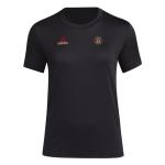 adidas Women's Atlanta United FC Local Stoic Short Sleeve Pre-game T-shirt, Black, Small Tall