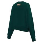 Pro Standard Womens NHL Minnesota Wild Classic Chenille Crewneck Sweatshirt Forest Green L