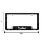 Rico Industries NHL Edmonton Oilers Black 12" x 6" Chrome All Over Automotive License Plate Frame for Car/Truck/SUV