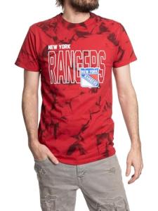 Calhoun NHL Surf & Skate Mens Crystal Dyed Short Sleeve Crewneck T-Shirt (New York Rangers, X-Large)