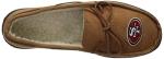 FOCO San Francisco 49ers NFL Mens Team Logo Moccasin Slippers, Beige- L