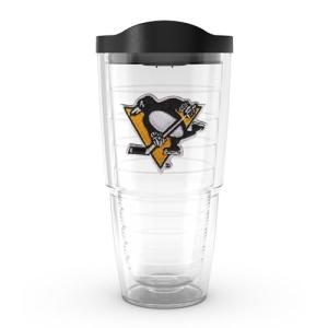 Tervis Made in USA Double Walled NHL Pittsburgh Penguins Insulated Tumbler Cup Keeps Drinks Cold & Hot, 24oz, Primary Logo