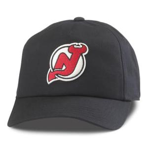 AMERICAN NEEDLE Unisex New Jersey Devils Officially Licensed NHL Roscoe Adjustable Snapback Baseball Hat (EM009A-NJD-BLK)