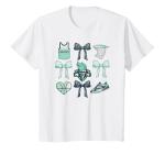 WNBA New York Liberty Bow Grid T-Shirt, Youth, White, Medium