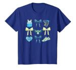 WNBA Dallas Wings Bow Grid T-Shirt, Youth, Royal Blue, Medium