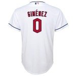 Andres Gimenez Cleveland Guardians MLB Kids Youth 8-20 White Home Player Jersey (10-12)