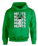 Green Philadelphia Jalen Hurts Text Pic Hooded Sweatshirt YOUTH LARGE