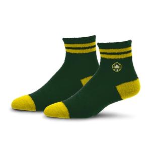 For Bare Feet WNBA SEATTLE STORM Cozy Two Stripe Quarter Sock Team Color OSFM