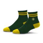 For Bare Feet WNBA SEATTLE STORM Cozy Two Stripe Quarter Sock Team Color OSFM