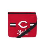 FOCO MLB Officially Licensed Primary Logo Team Stripe 6 or 12 Pack Soft Insulated Game Day Baseball Lunch Tote Cooler - Cincinnati Reds - 6 Pack