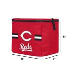 FOCO MLB Officially Licensed Primary Logo Team Stripe 6 or 12 Pack Soft Insulated Game Day Baseball Lunch Tote Cooler - Cincinnati Reds - 6 Pack