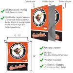 Baltimore Orioles Retro Vintage Throwback Double Sided Garden Flag