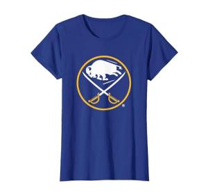 Buffalo Sabres Icon Royal Blue Officially Licensed T-Shirt, Women, Royal Blue, Small