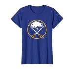 Buffalo Sabres Icon Royal Blue Officially Licensed T-Shirt, Women, Royal Blue, Small