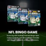 MasterPieces - NFL Bingo, Officially Licensed Minnesota Vikings Football Game, Set Includes Spinner, 84 Custom Chips, 6 Bingo Cards, Family & Party Fun for 2-6 Players