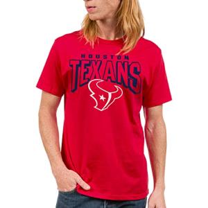 Junk Food NFL - Houston Texans - Bold Logo - Officially Licensed Adult Short Sleeve Fan Tee for Men and Women
