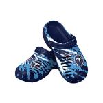 FOCO Tennessee Titans NFL Mens Tie-Dye Clog with Strap - L