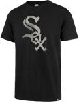 47 Brand MLB Men's Team Color Distressed Imprint Primary Logo Short Sleeve Baseball T-Shirt - Chicago White Sox - Black - Large