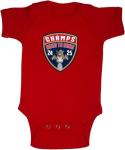 Panthers 2025 Champions Back 2 Back Baby 1 Piece Newborn Red