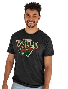 Minnesota Wild NHL Officially Licensed T-Shirt Heathered Black, X-Large