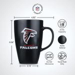 The Memory Company Officially Licensed NFL - Atlanta Falcons 15oz Square Mug with Logo