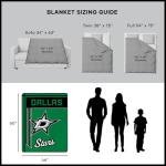 Northwest Officially Licensed Dallas Stars NHL Team Throw Blanket 46″×60″ – Licensed Microfiber Throw with Hockey Logos for Fans, Dorms, Game Day Couches & Fan Caves